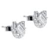 TOMEI Chic Radiance Collection Diamond Earrings, White Gold 585