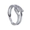 TOMEI Chic Radiance Collection Diamond Ring, White Gold 585