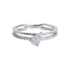 TOMEI Opulent Ovals Collection Diamond Ring, White Gold 585