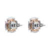 TOMEI Diamond Earrings, White+Rose Gold 750