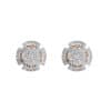 TOMEI Diamond Earrings, White+Rose Gold 750