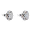 TOMEI Diamond Earrings, White+Rose Gold 750