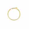 TOMEI Dual-Tone Twisted Heart Ring, Yellow Gold 916