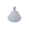 TOMEI Buddha Jade Pendant, White Gold 750