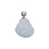TOMEI Buddha Jade Pendant, White Gold 750
