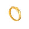TOMEI Diamond Cut Collection 2-in-1 Ring, Yellow Gold 916