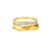 TOMEI Diamond Cut Collection 2-in-1 Ring, Yellow Gold 916