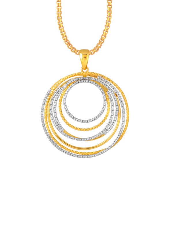 20241127070227b8368997835df59ca8adb54a459a4873 TOMEI Diamond Cut Collection Circular Pendant, Yellow Gold 916