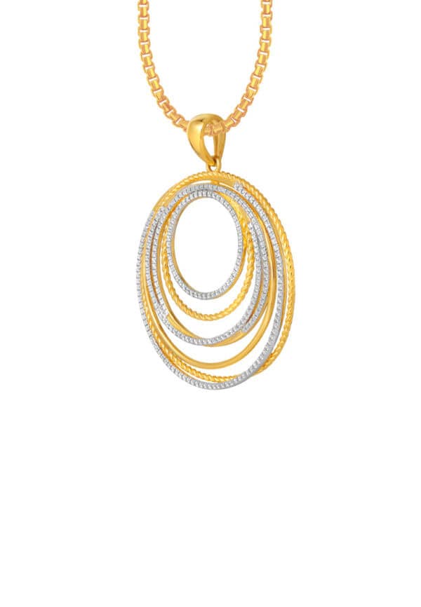 20241127070227e2ff6f0078aab7b915aab33a844bed61 TOMEI Diamond Cut Collection Circular Pendant, Yellow Gold 916