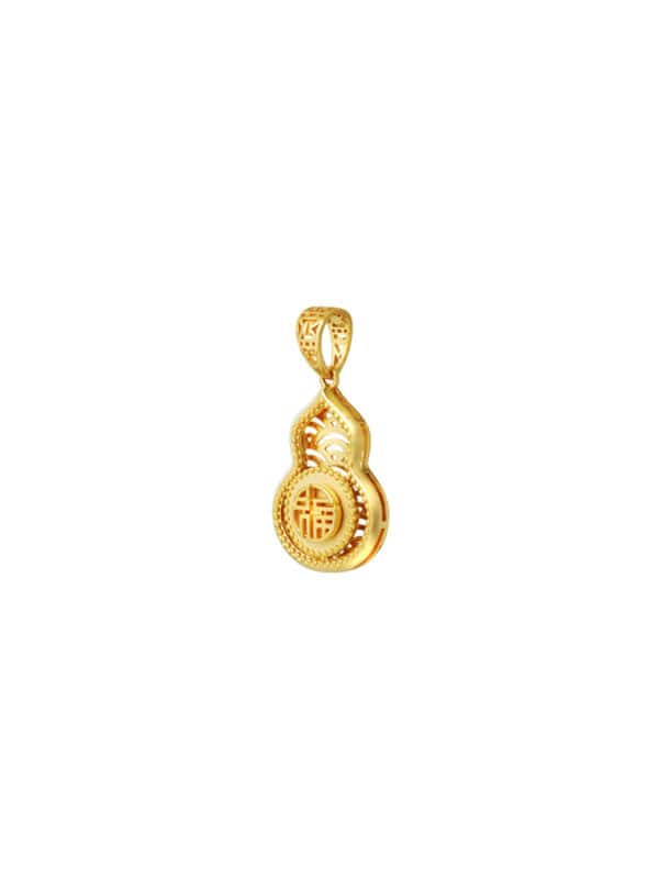 202412230851465d672fc51c47291bdfc026e781488e17 TOMEI Fu-Zi Gourd Pendant, Yellow Gold 916
