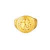 TOMEI Fu-Zi Men Ring, Yellow Gold 916