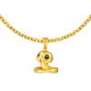 TOMEI Auspicious Snake Pendant, Yellow Gold 916