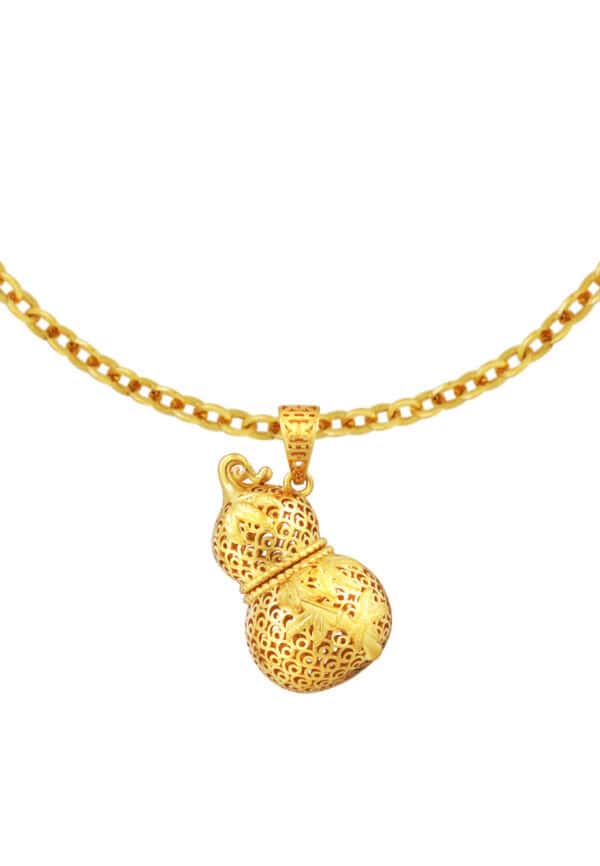 TOMEI Openable Gourd Pendant, Yellow Gold 916