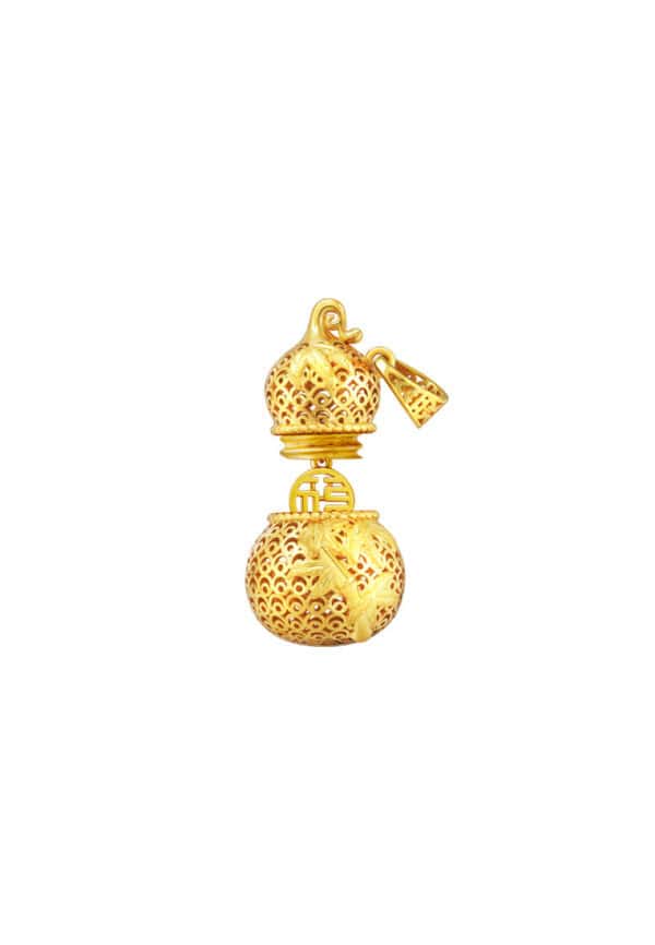TOMEI Openable Gourd Pendant, Yellow Gold 916