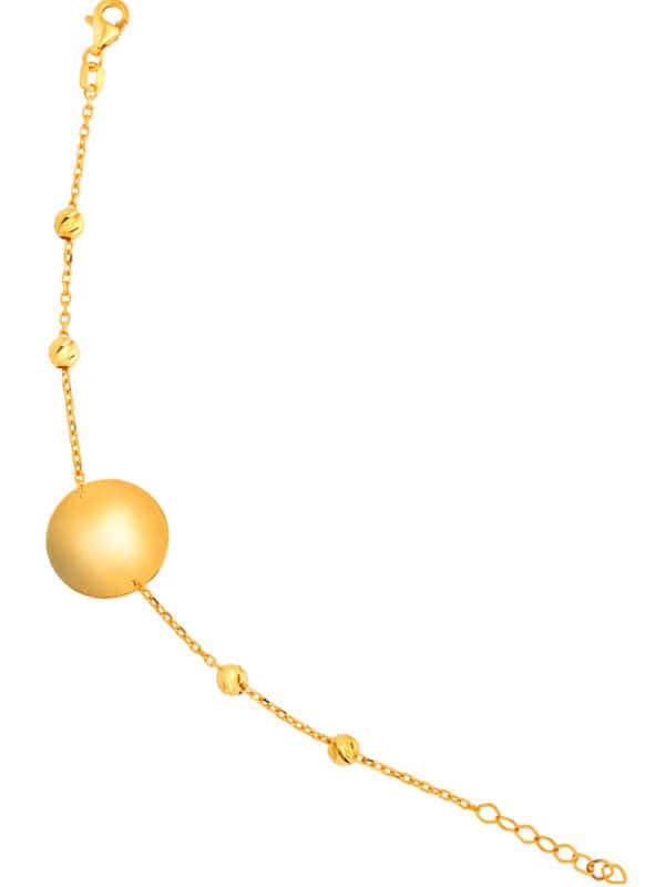 27Dec_1100x762px_0001_18U30-BCB1050-1C TOMEI Lusso Italia Fine Circle Kids Bracelet, Yellow Gold 916