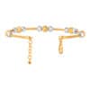 TOMEI Lusso Italia Dual Tone Beads Bangle, Yellow Gold 916