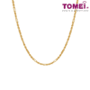 TOMEI Men's Twisted Cable Chain, Yellow Gold 916