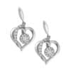 TOMEI Agleamed with Luminous Sparks of Love Earrings Diamond White Gold 375