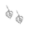 TOMEI Agleamed with Luminous Sparks of Love Earrings Diamond White Gold 375