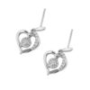 TOMEI Agleamed with Luminous Sparks of Love Earrings Diamond White Gold 375