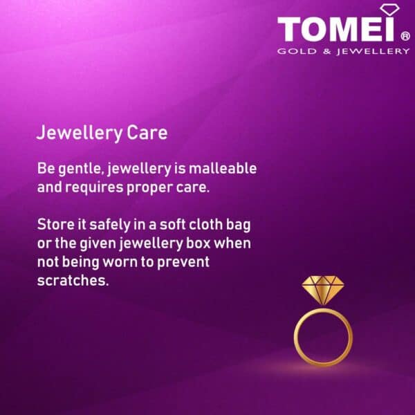 TOMEI High-Polishing Bean Ring, Yellow Gold 916