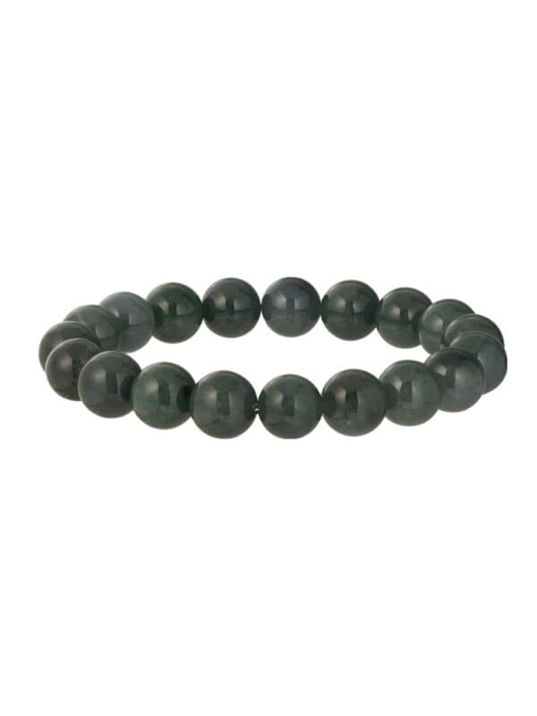 5166-2118-0672133-1 TOMEI Palace Grace Dark Green Jade Bracelet (Unisex-13MM)