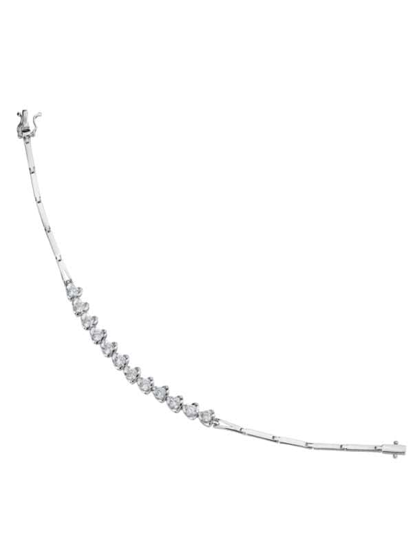 TOMEI ??????Heart to Heart Diamond Bracelet White Gold 750
