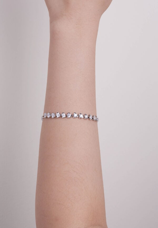 TOMEI ??????Heart to Heart Diamond Bracelet White Gold 750