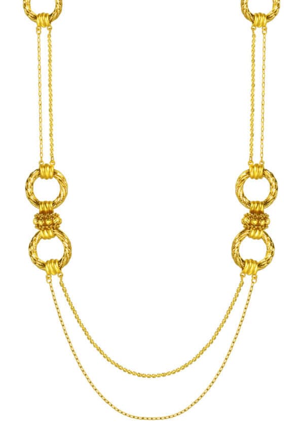 TOMEI Lusso Italia Long Necklace, Yellow Gold 916