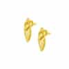 TOMEI Diamond Cut Collection Pizzazz Earrings, Yellow Gold 916