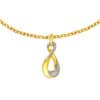TOMEI Diamond Cut Collection Infinity Pendant, Yellow Gold 916