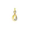 TOMEI Diamond Cut Collection Infinity Pendant, Yellow Gold 916