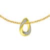 TOMEI Diamond Cut Collection Droplet Pendant, Yellow Gold 916
