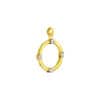 TOMEI Lusso Italia Dual-Tone Circle Pendant, Yellow Gold 916