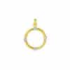 TOMEI Lusso Italia Dual-Tone Circle Pendant, Yellow Gold 916