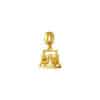TOMEI Chomel Collection Swing Chair Charm, Yellow Gold 916