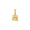 TOMEI Chomel Collection Swing Chair Charm, Yellow Gold 916