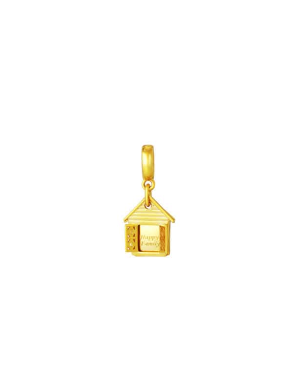 TOMEI Chomel Collection Happy Family Charm, Yellow Gold 916