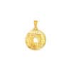 TOMEI Diamond Cut Collection Ping-An-Kou Pendant, Yellow Gold 916