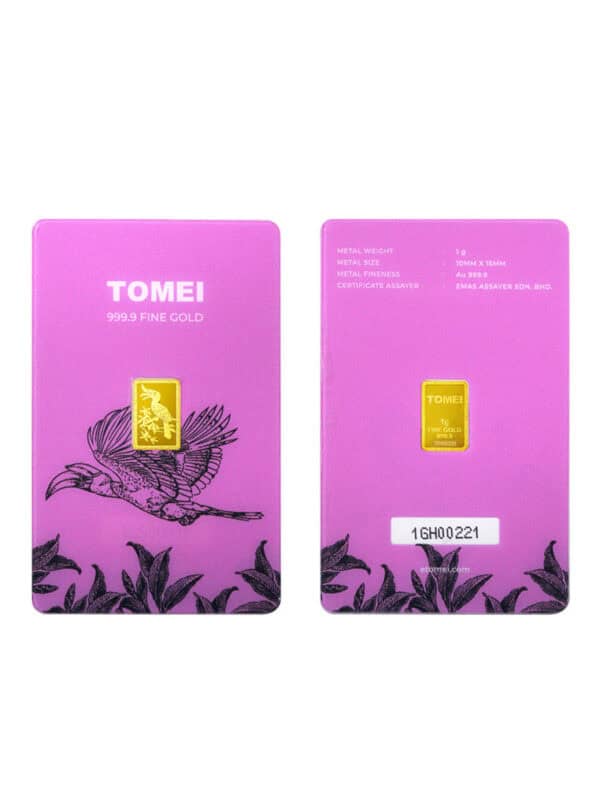762x1100_0000_DSC03094HL-1G-P_3 TOMEI Hornbill Gold Bar 1G Purple Card | Fine Gold 9999