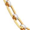 TOMEI Dual-Tone Linked Ball Bracelet, Yellow Gold 916