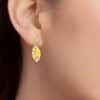 TOMEI Diamond Cut Collection Earrings, Yellow Gold 916