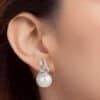 TOMEI Earrings, Diamond Pearl White Gold 750 (E1405)