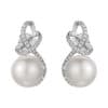 TOMEI Earrings, Diamond Pearl White Gold 750 (E1405)