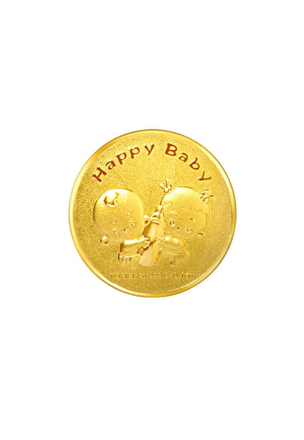 TOMEI Happy Baby Gold Wafer 0.1G, Yellow Gold 9999
