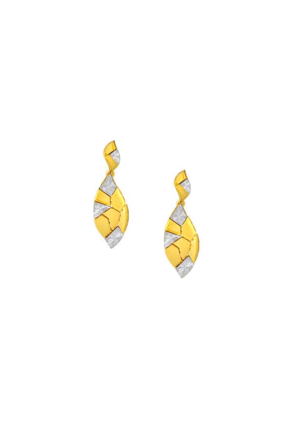 TOMEI Diamond Cut Collection Earrings, Yellow Gold 916