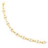 TOMEI Dual-Tone Interlocking Bracelet, Yellow Gold 916