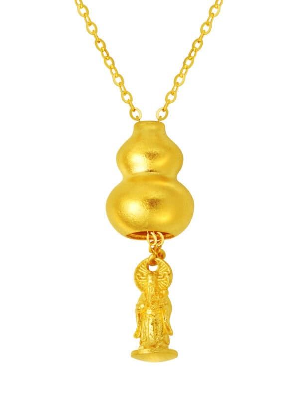 762x1100_0003_Sony_38623BTN-GF-25007_3 TOMEI Antique Gold Series Gourd Necklace, Yellow Gold 999