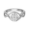 TOMEI Majestically Maestoso Verve Ring, Diamond White Gold 750 (STR1296)