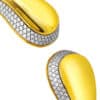 TOMEI Diamond Cut Collection Open Bangle, Yellow Gold 916
